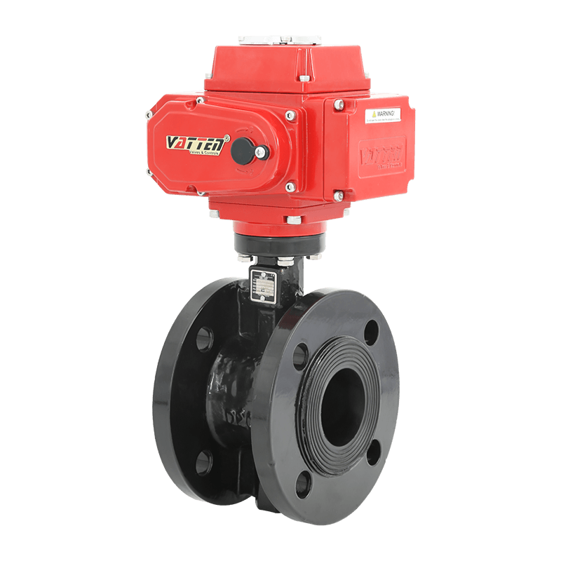 Elektrisk spjeldventil med flens