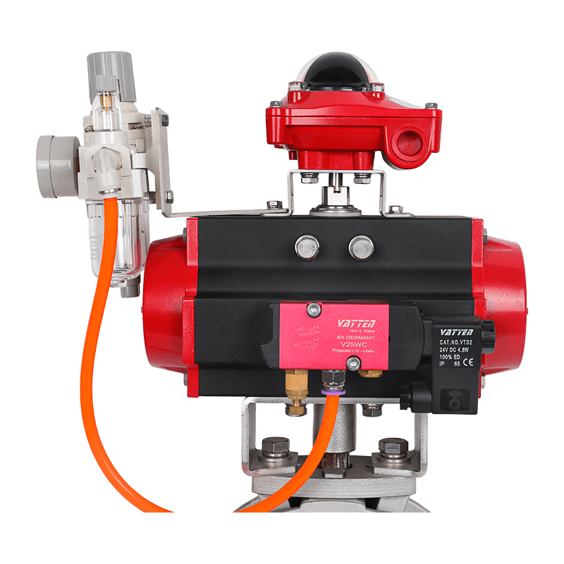 Pneumatisk pulverspjeldventil