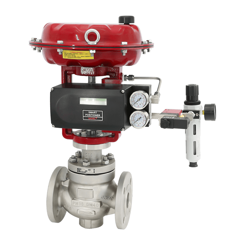 Pneumatisk presis strømningskontrollventil