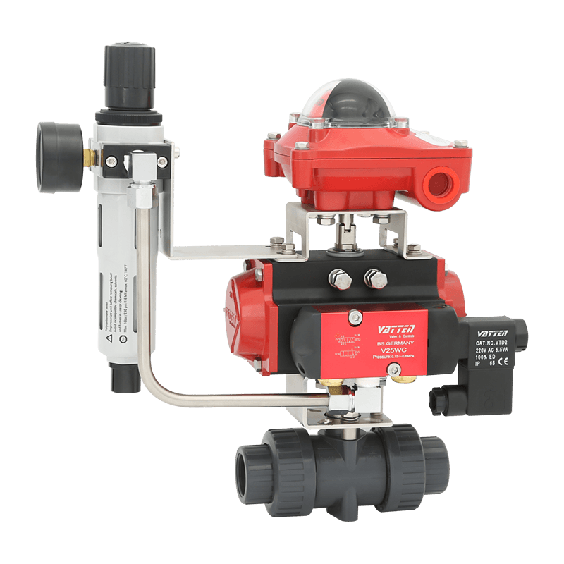 Pneumatisk PVC kuleventil